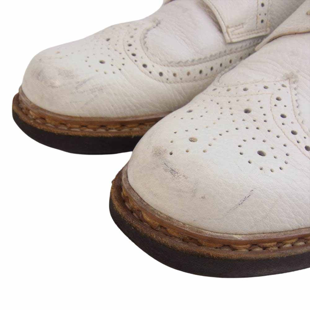 Paraboot パラブーツ × ユナイテッドアローズ 別注 SEVRIER セヴィリエ 851001 外羽根 ウイングチップ レザー シューズ ホワイト ホワイト系 7【中古】