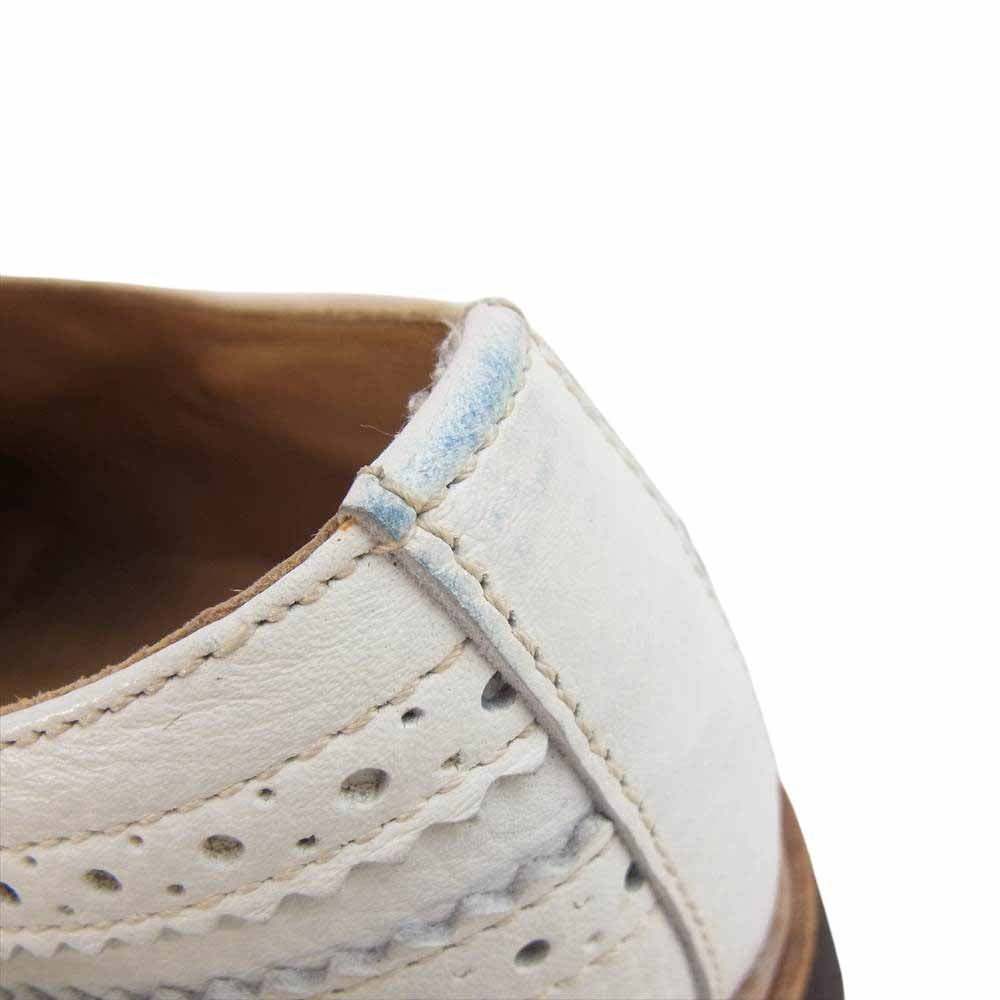 Paraboot パラブーツ × ユナイテッドアローズ 別注 SEVRIER セヴィリエ 851001 外羽根 ウイングチップ レザー シューズ ホワイト ホワイト系 7【中古】