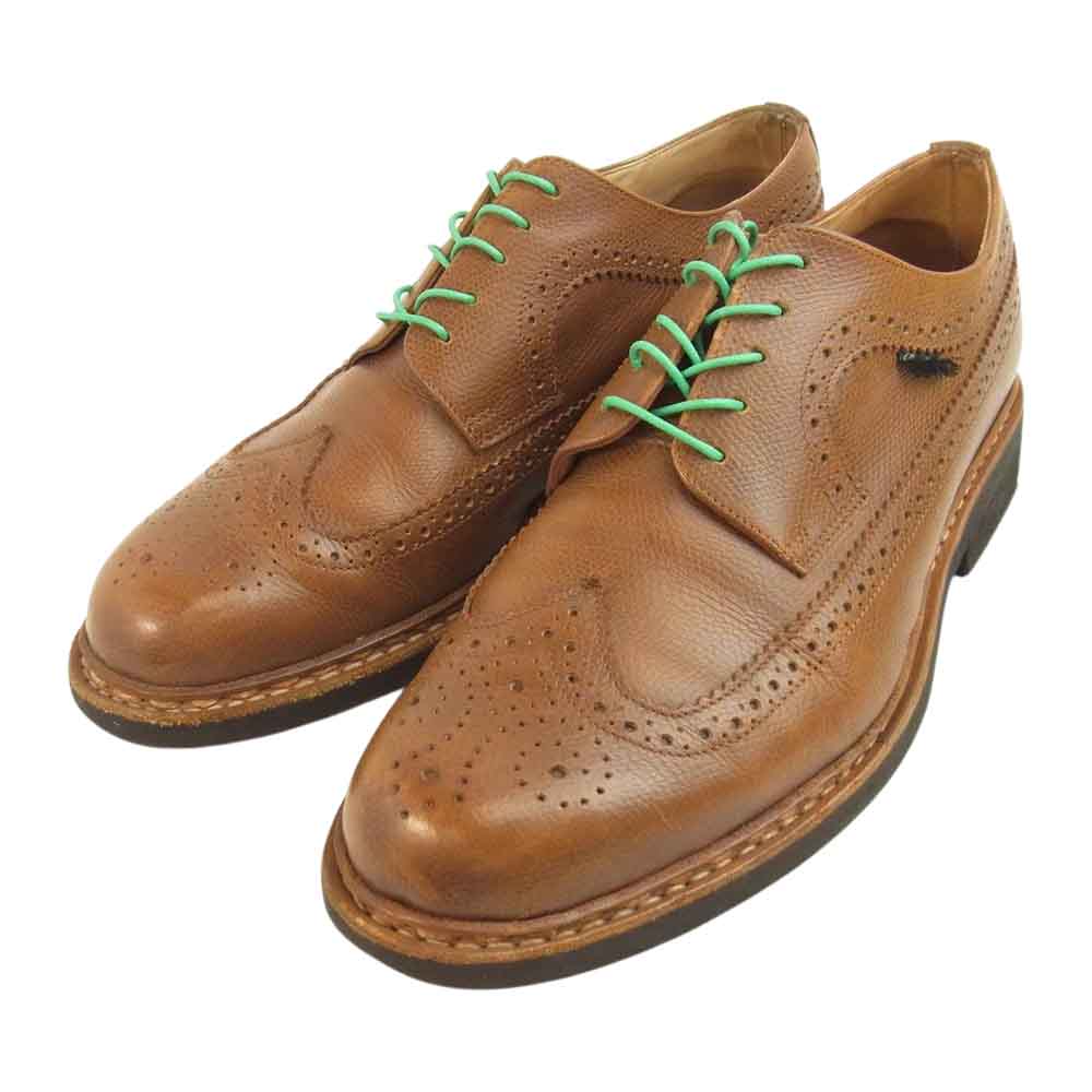 Paraboot パラブーツ 851022 × ユナイテッドアローズ 別注 SEVRIER セヴィリエ 851022 外羽根 ウイングチップ レザー シューズ ブラウン系 7【中古】