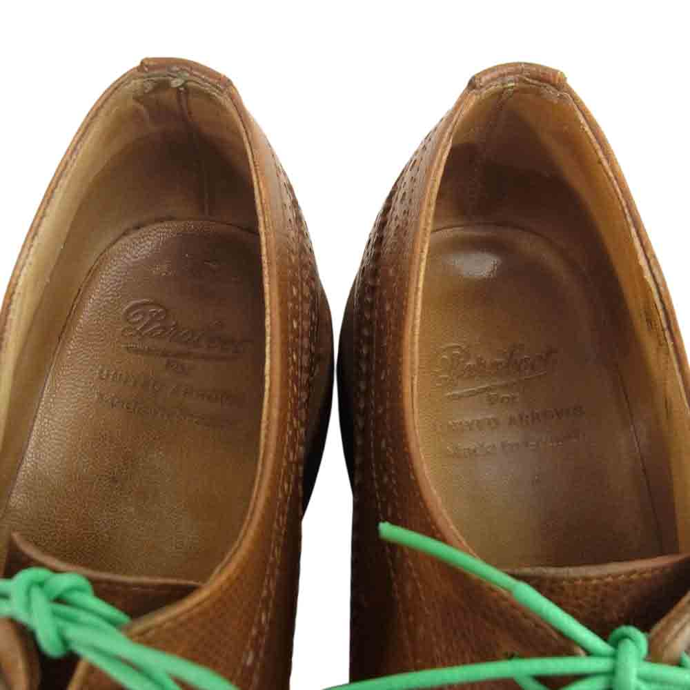 Paraboot パラブーツ 851022 × ユナイテッドアローズ 別注 SEVRIER セヴィリエ 851022 外羽根 ウイングチップ レザー シューズ ブラウン系 7【中古】