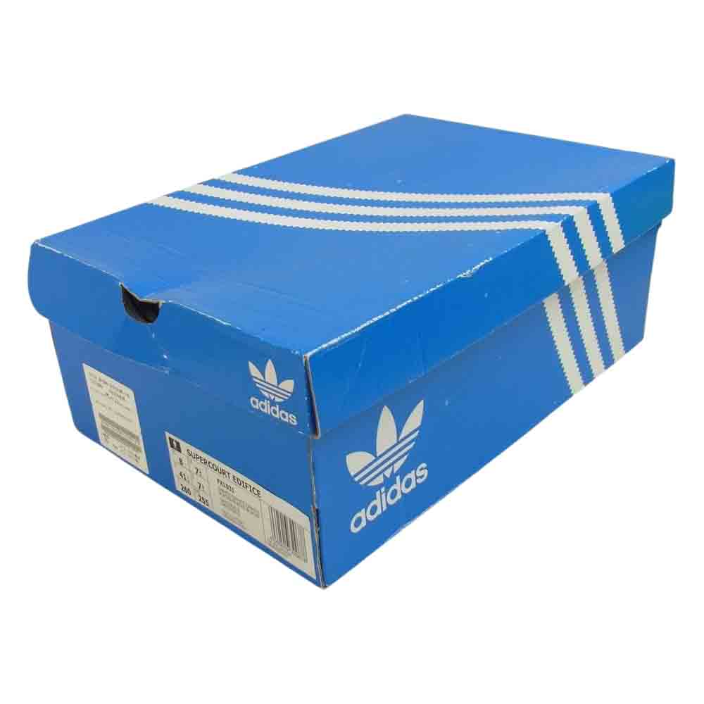 adidas アディダス FX1031 × IENA イエナ EDIFICE エディフィス 別注 SUPERCOURT スーパーコート ローカット スニーカー ホワイト系 26㎝【美品】【中古】