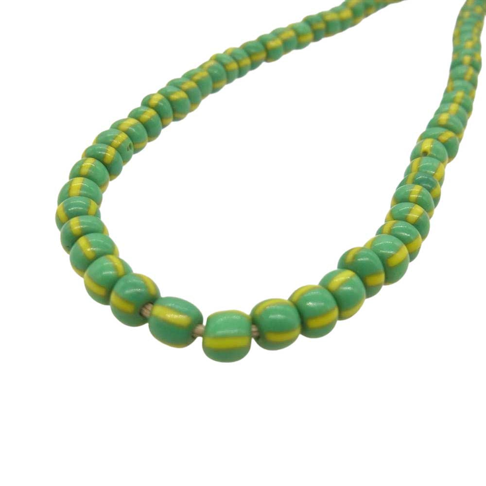 ブランド不明 ベネチアン カンネッテ ビーズ ネックレス グリーン系【中古】
