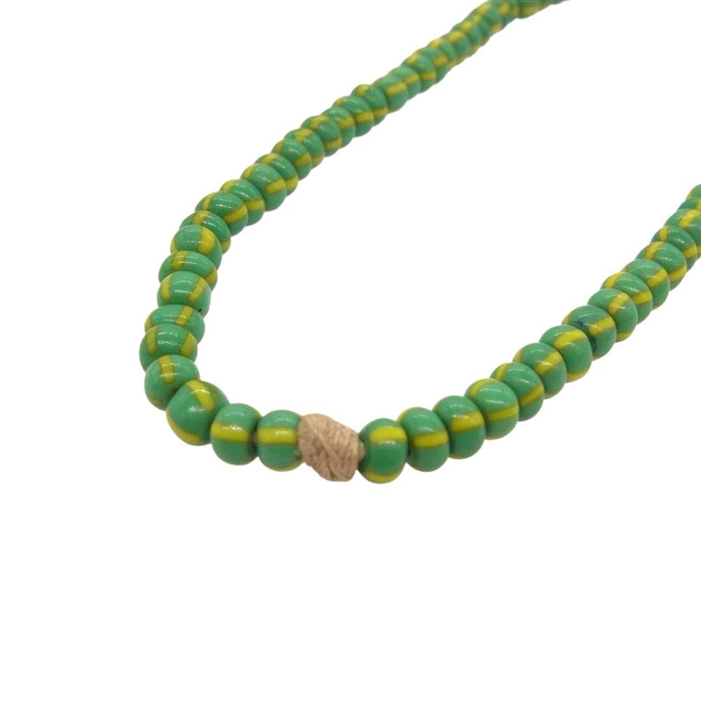 ブランド不明 ベネチアン カンネッテ ビーズ ネックレス グリーン系【中古】