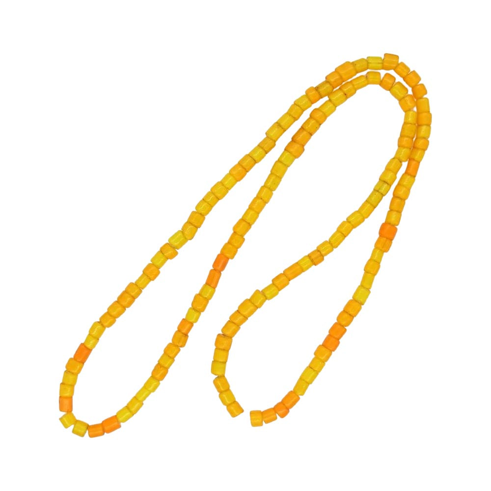 ブランド不明 ホワイトハーツ ビーズ ネックレス イエロー イエロー系【中古】