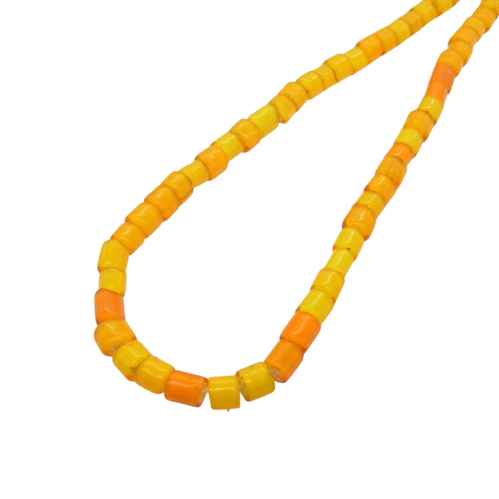 ブランド不明 ホワイトハーツ ビーズ ネックレス イエロー イエロー系【中古】