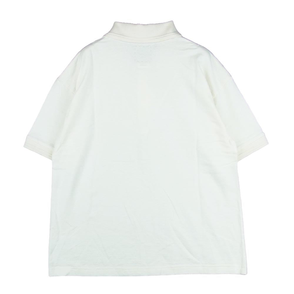 VISVIM ビズビム 122105010018 JUMBO WELLER S/S (C/WS) ジャンボ カシミヤ混 半袖 ポロシャツ オフホワイト系 1【極上美品】【中古】