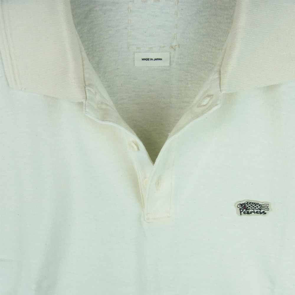 VISVIM ビズビム 122105010018 JUMBO WELLER S/S (C/WS) ジャンボ カシミヤ混 半袖 ポロシャツ オフホワイト系 1【極上美品】【中古】