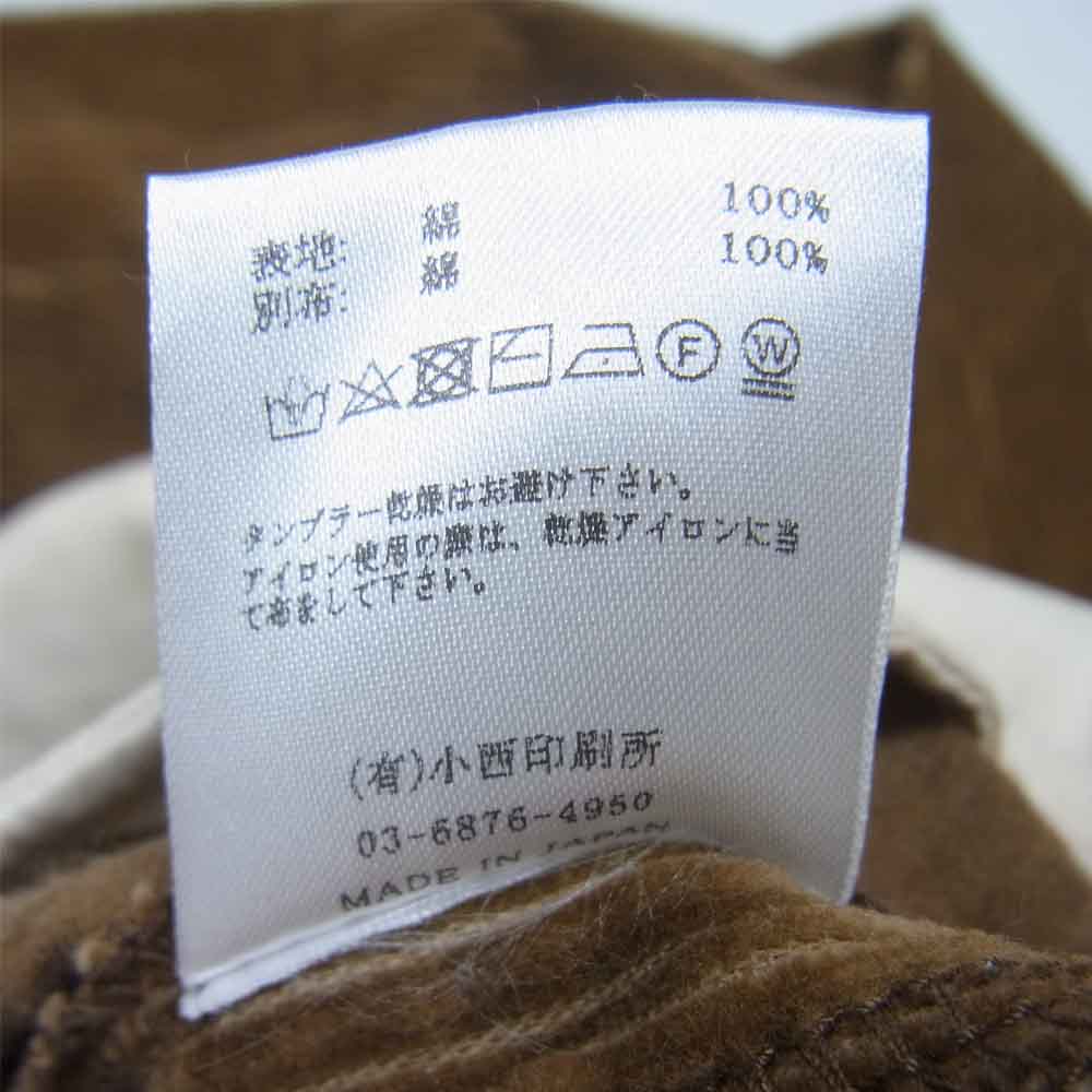 カオスフィッシングクラブ 21AW CFC21AW102 LOGO CORDUROY PANTS ロゴ コーデュロイ パンツ ブラウン系 M【中古】