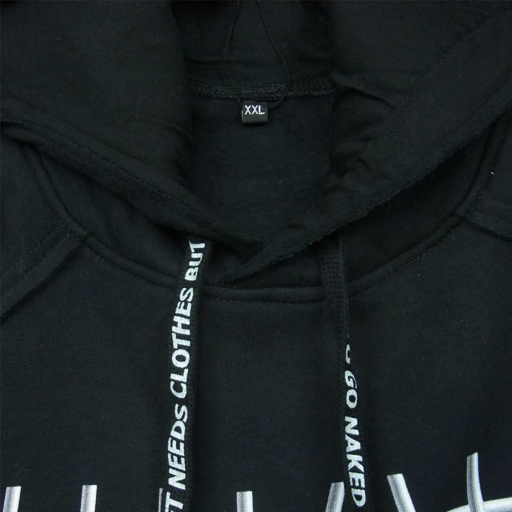 エーケーエーシックス JHB09F JUMP HOODIE FASHION ジャンプ プリント スウェット フーディ パーカー ブラック系 XXL【新古品】【未使用】【中古】