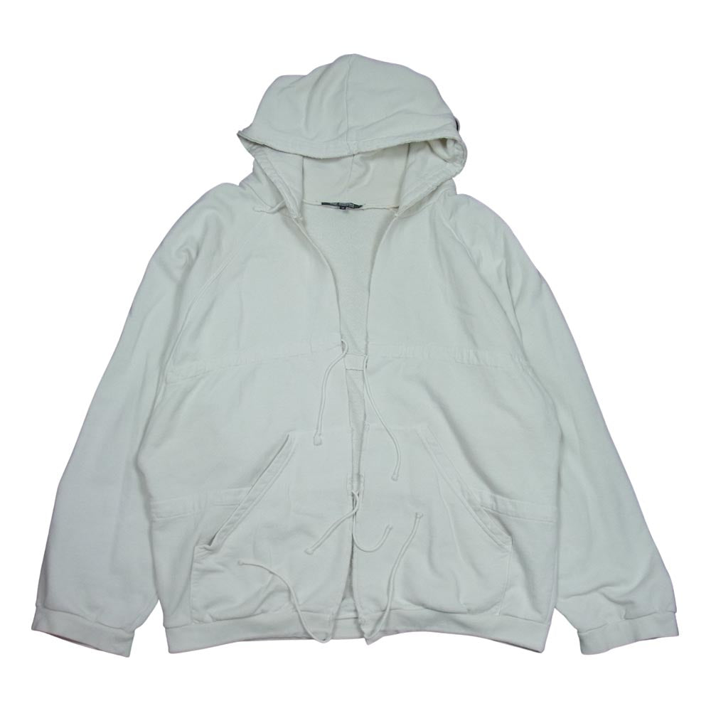 RAF SIMONS ラフシモンズ 04SS 宗教期 Waves期 ほつれ加工 パーカー オフホワイト系 46【中古】