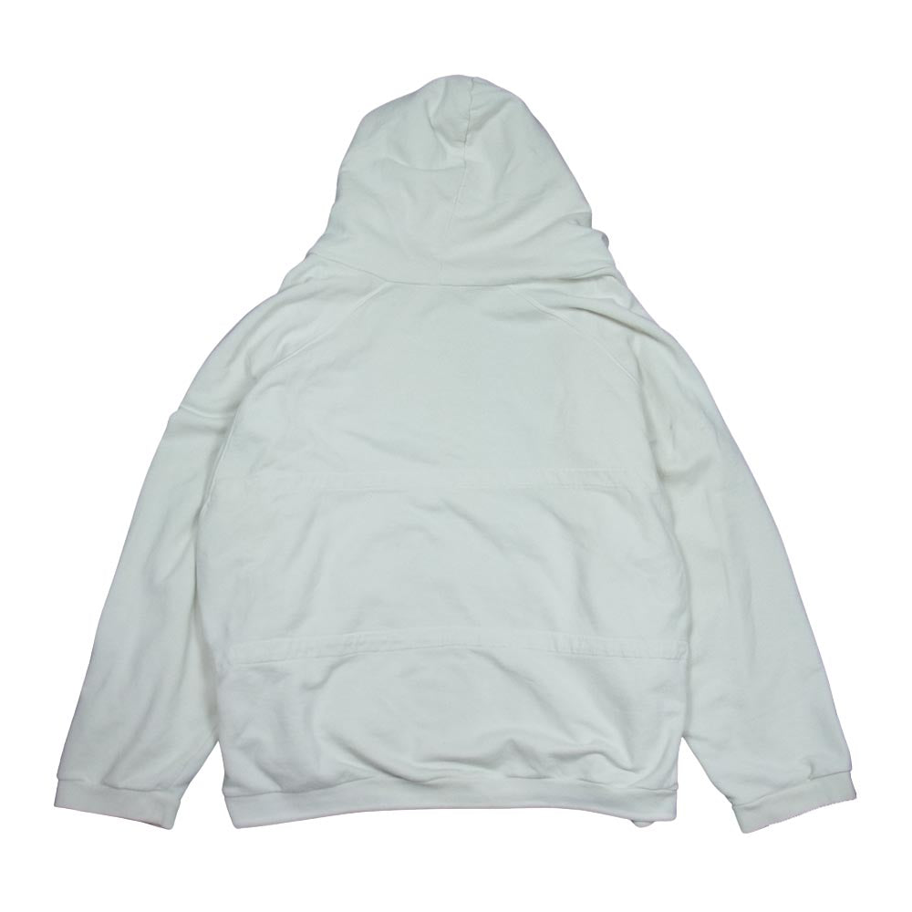 RAF SIMONS ラフシモンズ 04SS 宗教期 Waves期 ほつれ加工 パーカー オフホワイト系 46【中古】