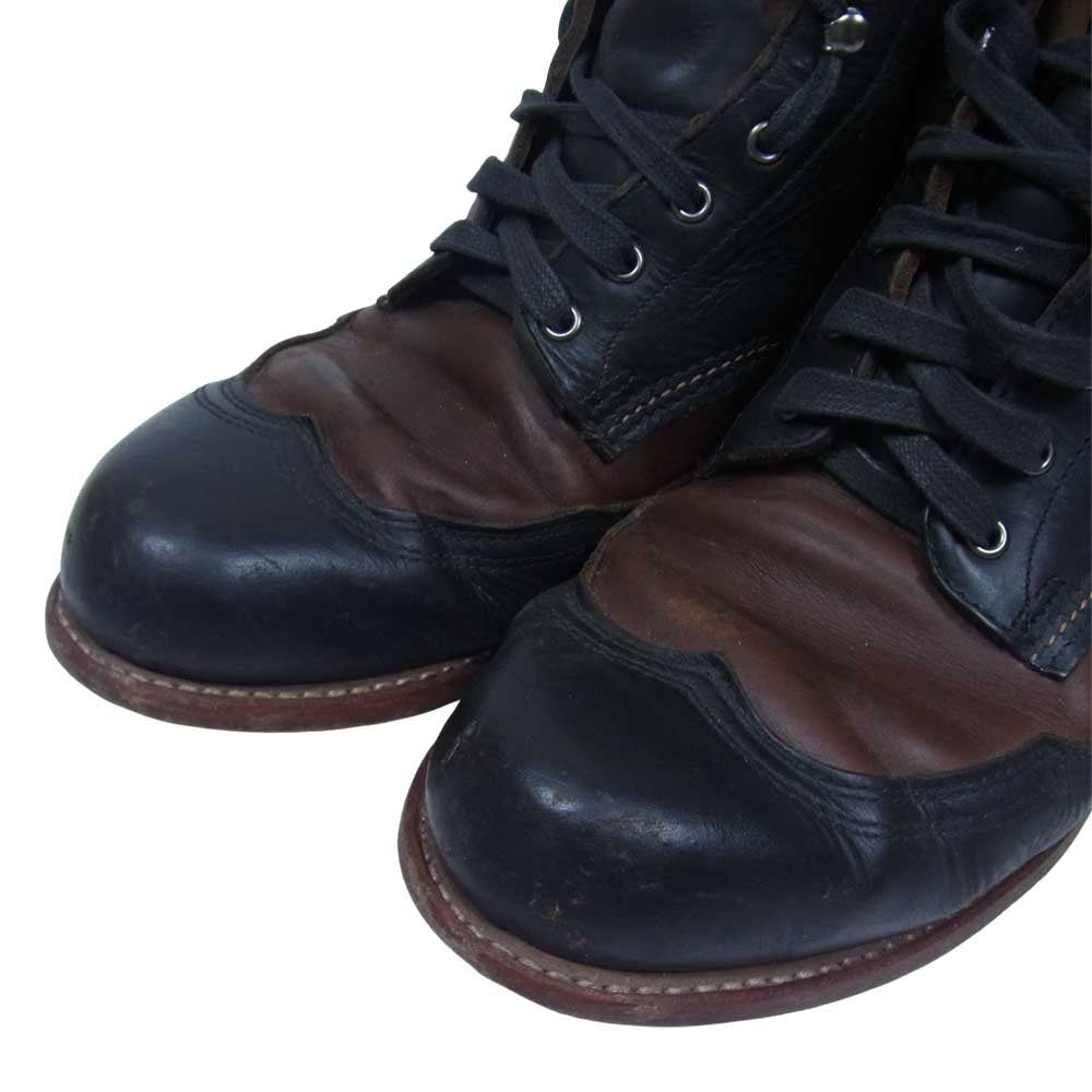 WOLVERINE ウルヴァリン 1000 MILE ウィングチップ 切替 レースアップ ブーツ ブラック系 内寸約27.5cm【中古】