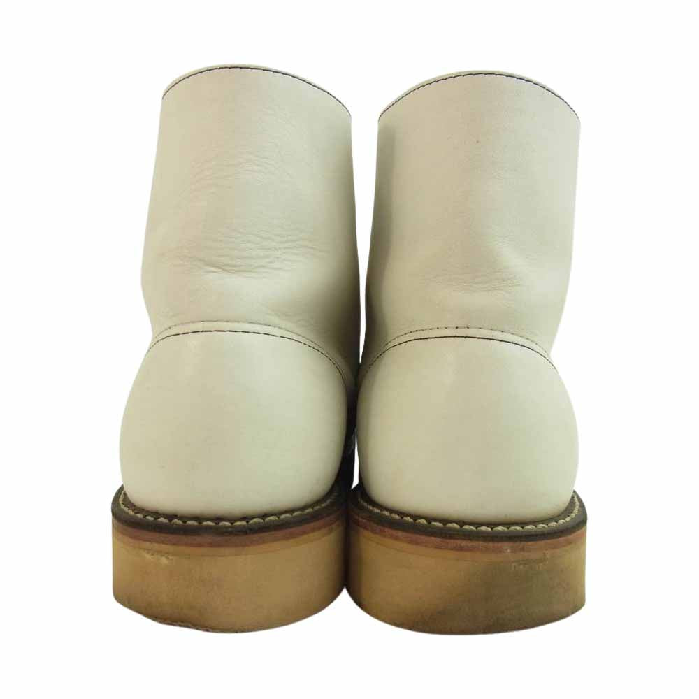 RED WING レッドウィング BEAMS別注 刺繍羽タグ 8873 アイリッシュセッター プレーントゥ ブーツ  ホワイト系 10D【中古】