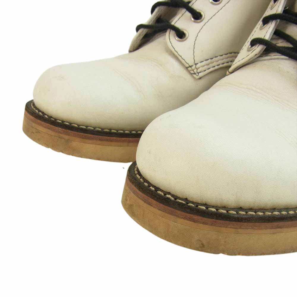 RED WING レッドウィング BEAMS別注 刺繍羽タグ 8873 アイリッシュセッター プレーントゥ ブーツ  ホワイト系 10D【中古】