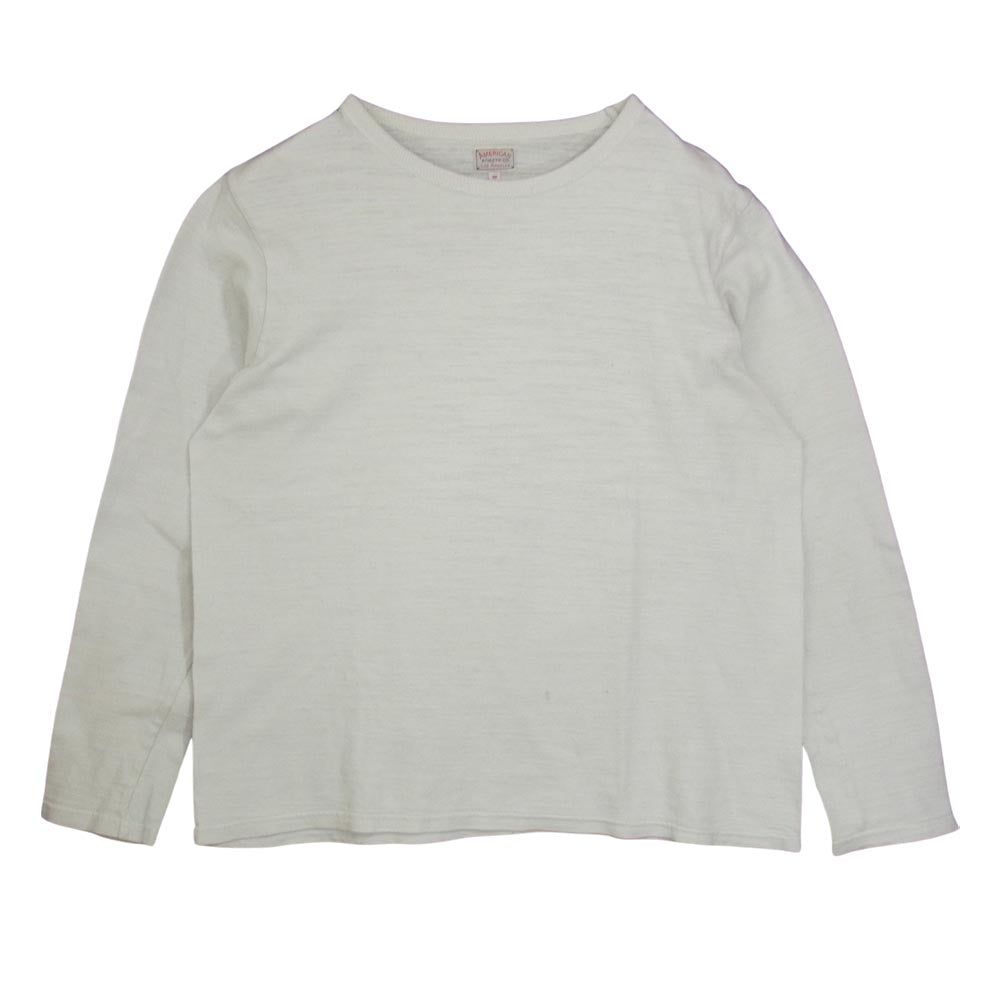 The REAL McCOY'S ザリアルマッコイズ AMERICAN ATHLETIC Co, アメリカン アスレチック 長袖 カットソー ホワイト系 M【中古】