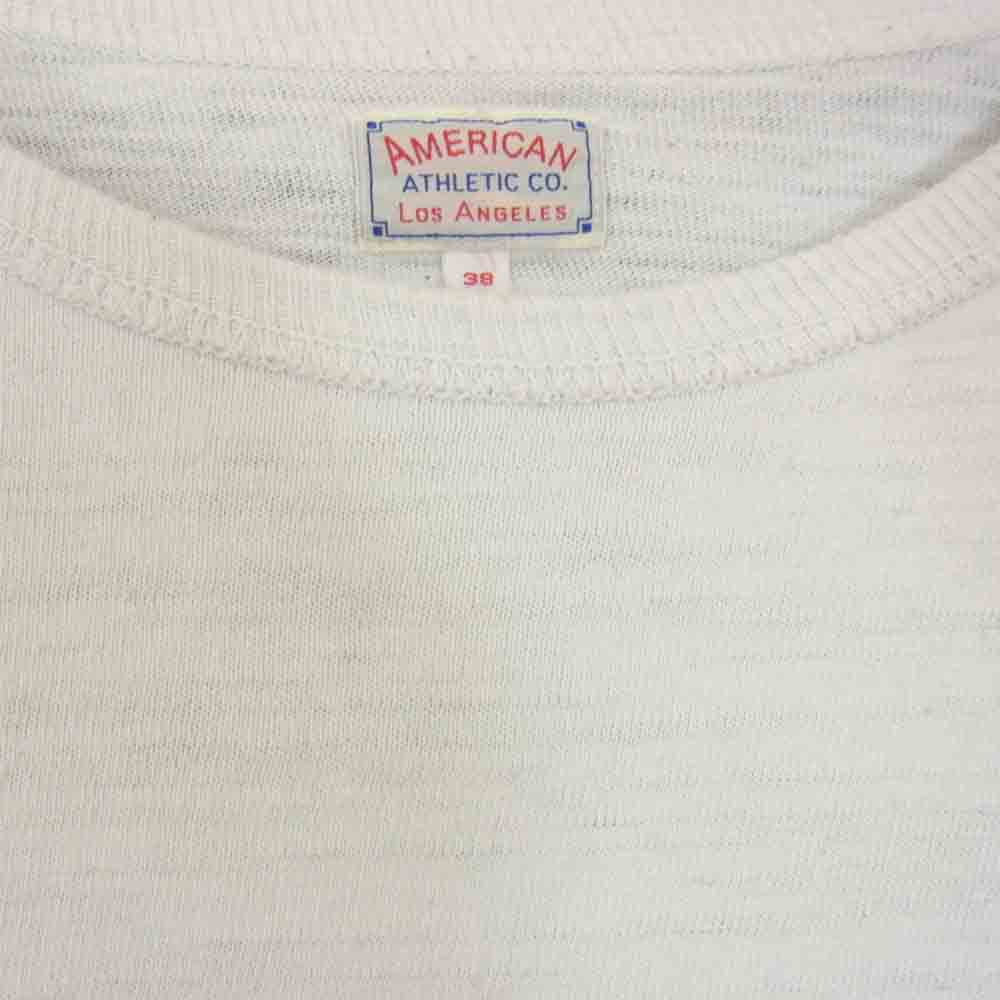 The REAL McCOY'S ザリアルマッコイズ AMERICAN ATHLETIC Co, アメリカン アスレチック 長袖 カットソー ホワイト系 M【中古】