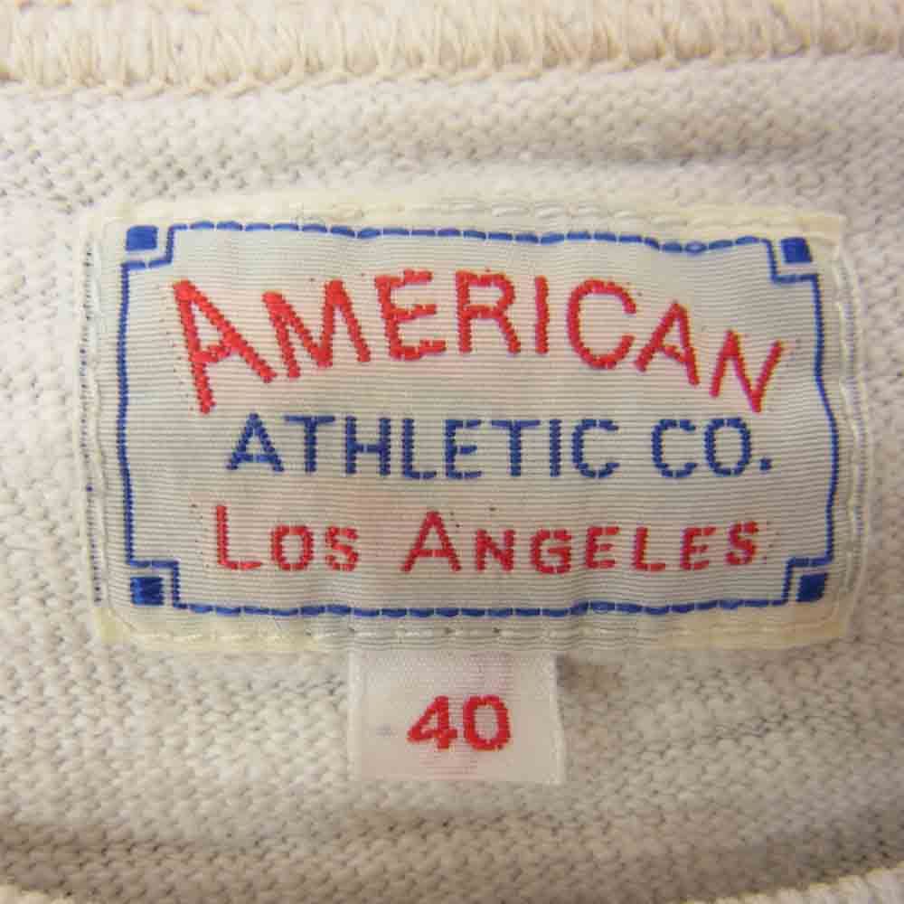 The REAL McCOY'S ザリアルマッコイズ AMERICAN ATHLETIC Co, アメリカン アスレチック 長袖 カットソー AIRFORCE プリント オフホワイト系 L【中古】