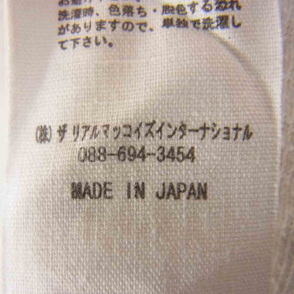 The REAL McCOY'S ザリアルマッコイズ AMERICAN ATHLETIC Co, アメリカン アスレチック 長袖 カットソー AIRFORCE プリント オフホワイト系 L【中古】