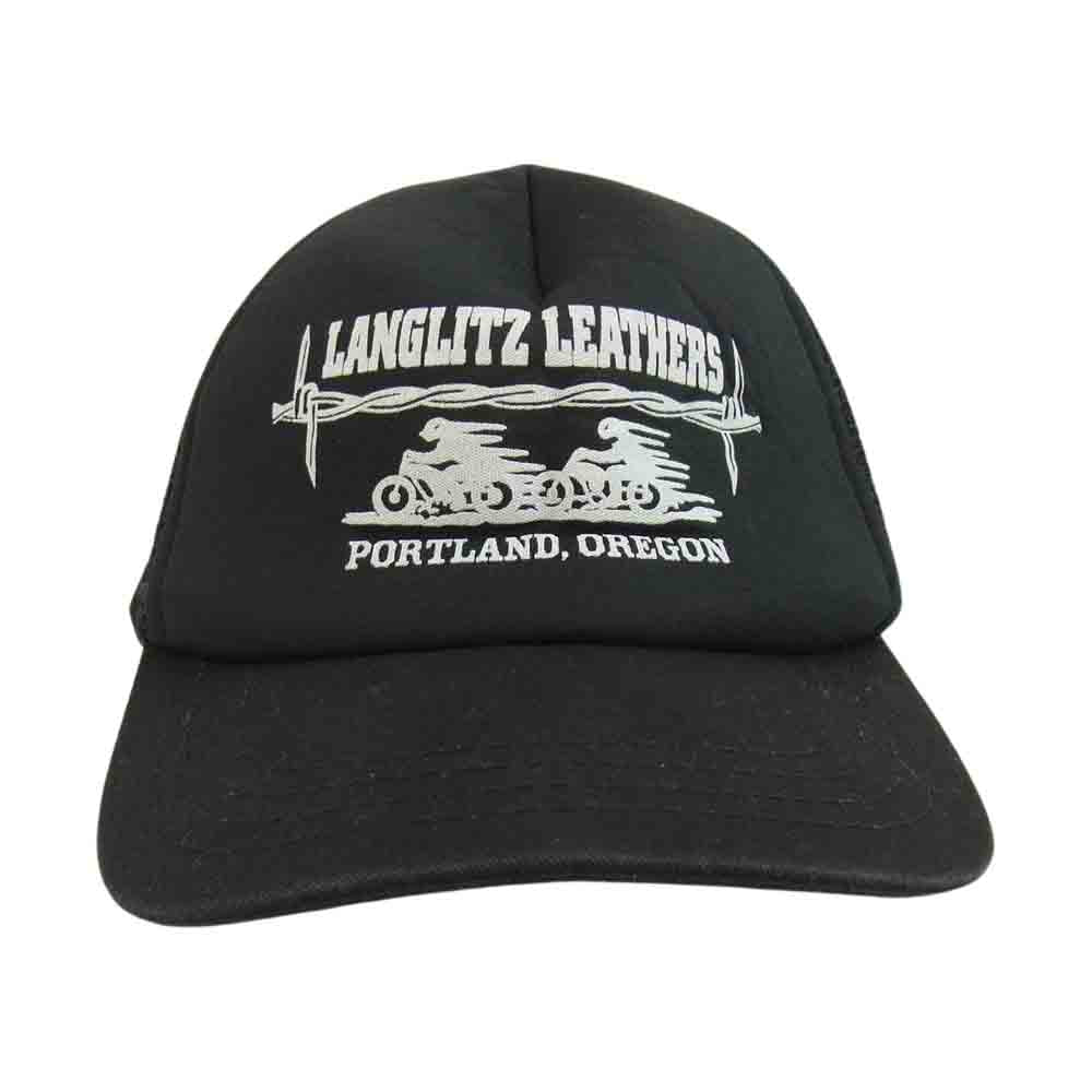 LANGLITZ LEATHERS ラングリッツレザーズ TYPE-A メッシュキャップ ブラック系【中古】