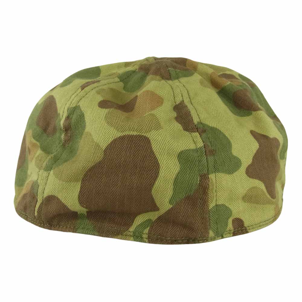 The REAL McCOY'S ザリアルマッコイズ FROGSKIN MECHANIC CAP A-3 メカニックキャップ フロッグスキン ダックハンター キャップ カーキ系 7.34【中古】