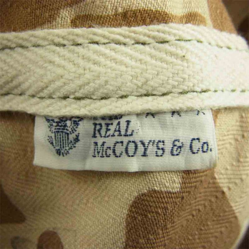 The REAL McCOY'S ザリアルマッコイズ FROGSKIN MECHANIC CAP A-3 メカニックキャップ フロッグスキン ダックハンター キャップ カーキ系 7.34【中古】