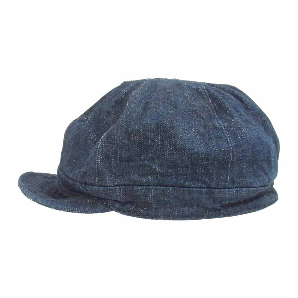 The REAL McCOY'S ザリアルマッコイズ 8HU DENIM ENGINEER CAP デニム エンジニアキャップ 帽子 インディゴブルー系 7 3/4【中古】