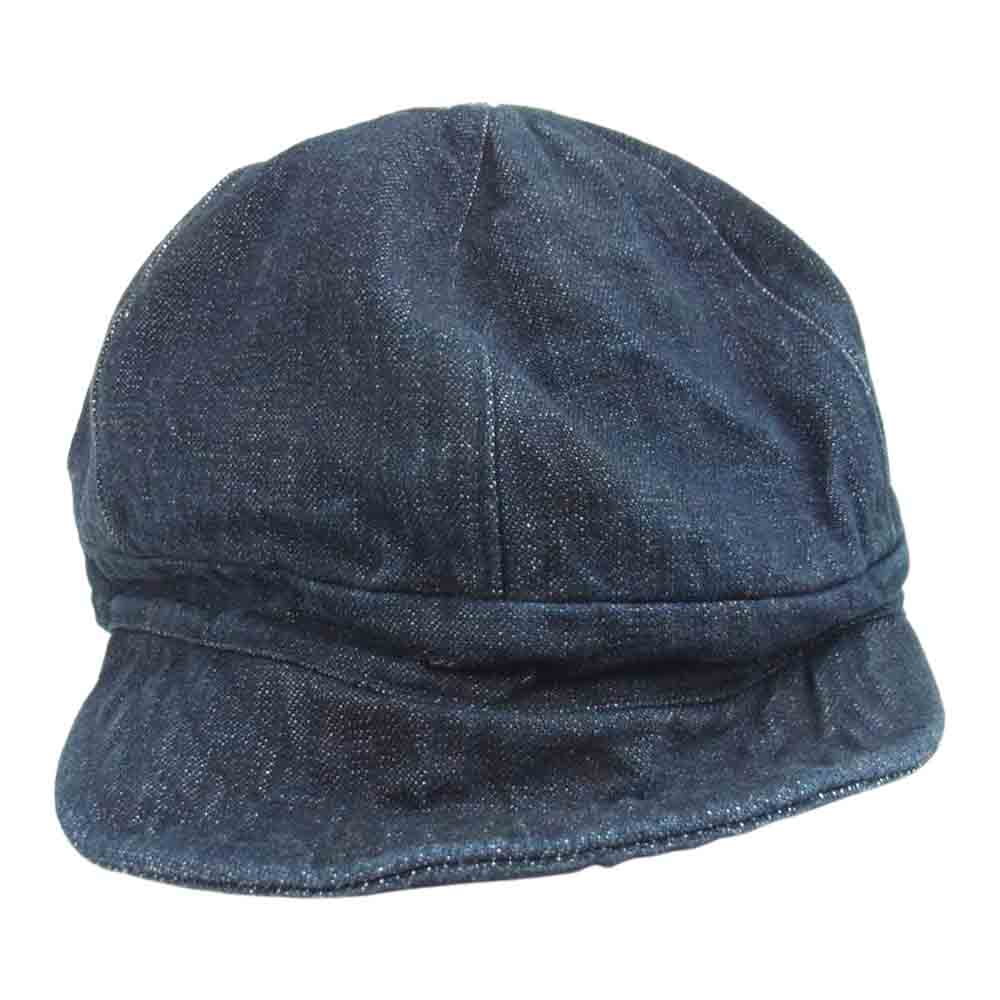 The REAL McCOY'S ザリアルマッコイズ 8HU DENIM ENGINEER CAP デニム エンジニアキャップ 帽子 インディゴブルー系 7 3/4【中古】