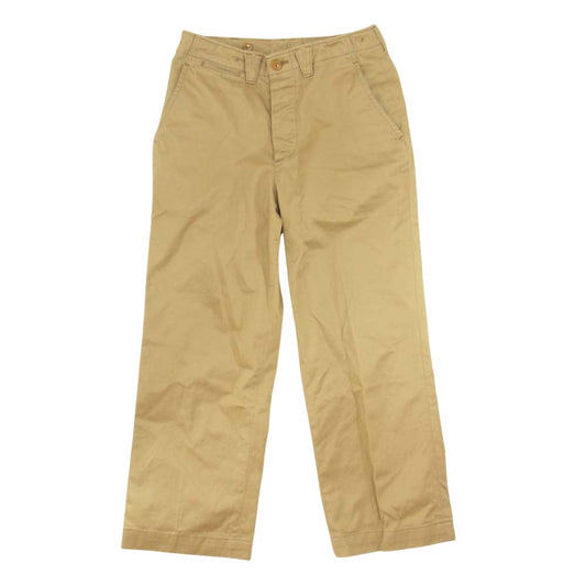 BLACK SIGN ブラックサイン Khaki Chino Officer Trousers カーキ チノ オフィサー トラウザーズ パンツ カーキ系 32【中古】