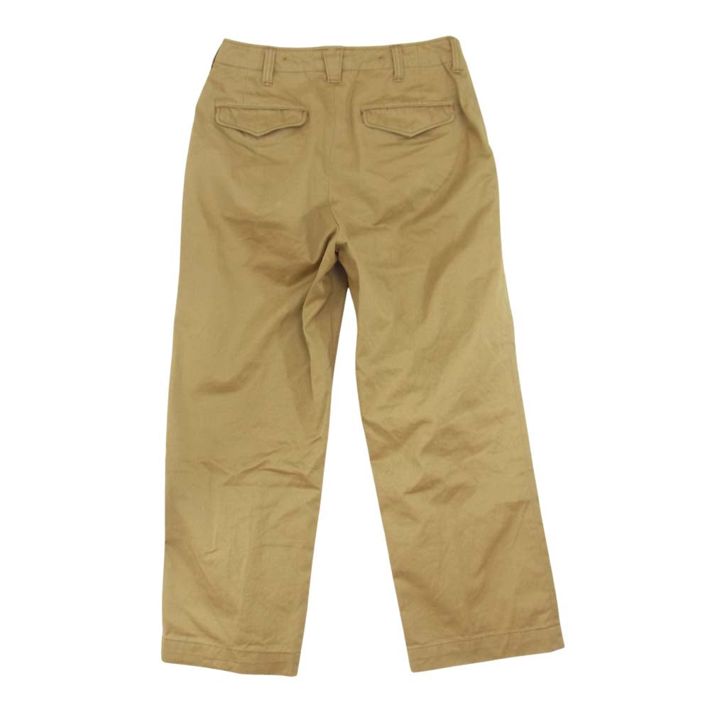 BLACK SIGN ブラックサイン Khaki Chino Officer Trousers カーキ チノ オフィサー トラウザーズ パンツ カーキ系 32【中古】