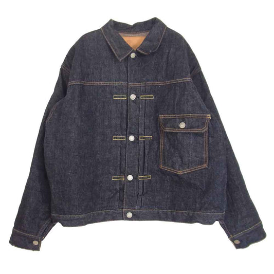 The REAL McCOY'S ザリアルマッコイズ 001XXJ EARLY MODEL DENIM JACKET BLANKET LINNING デニム ジャケット ブランケット ライニング インディゴブルー系 L【美品】【中古】