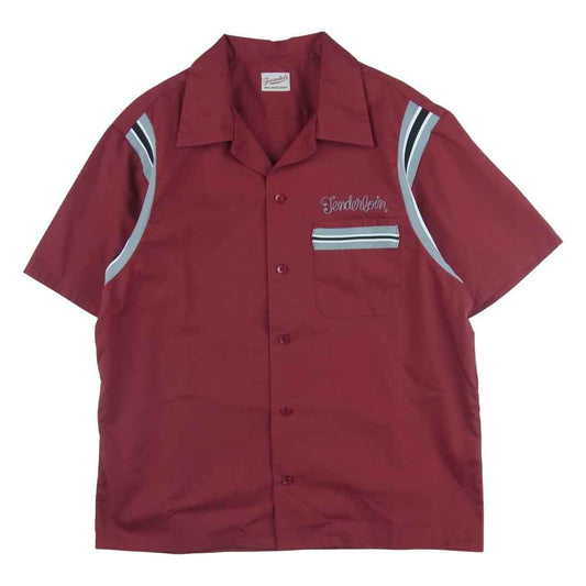 TENDERLOIN テンダーロイン T-BOWLS SHT S/S ボーリング 半袖 シャツ 日本製 レッド系 XS【美品】【中古】