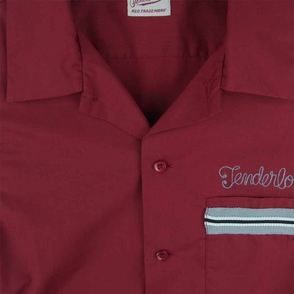 TENDERLOIN テンダーロイン T-BOWLS SHT S/S ボーリング 半袖 シャツ 日本製 レッド系 XS【美品】【中古】