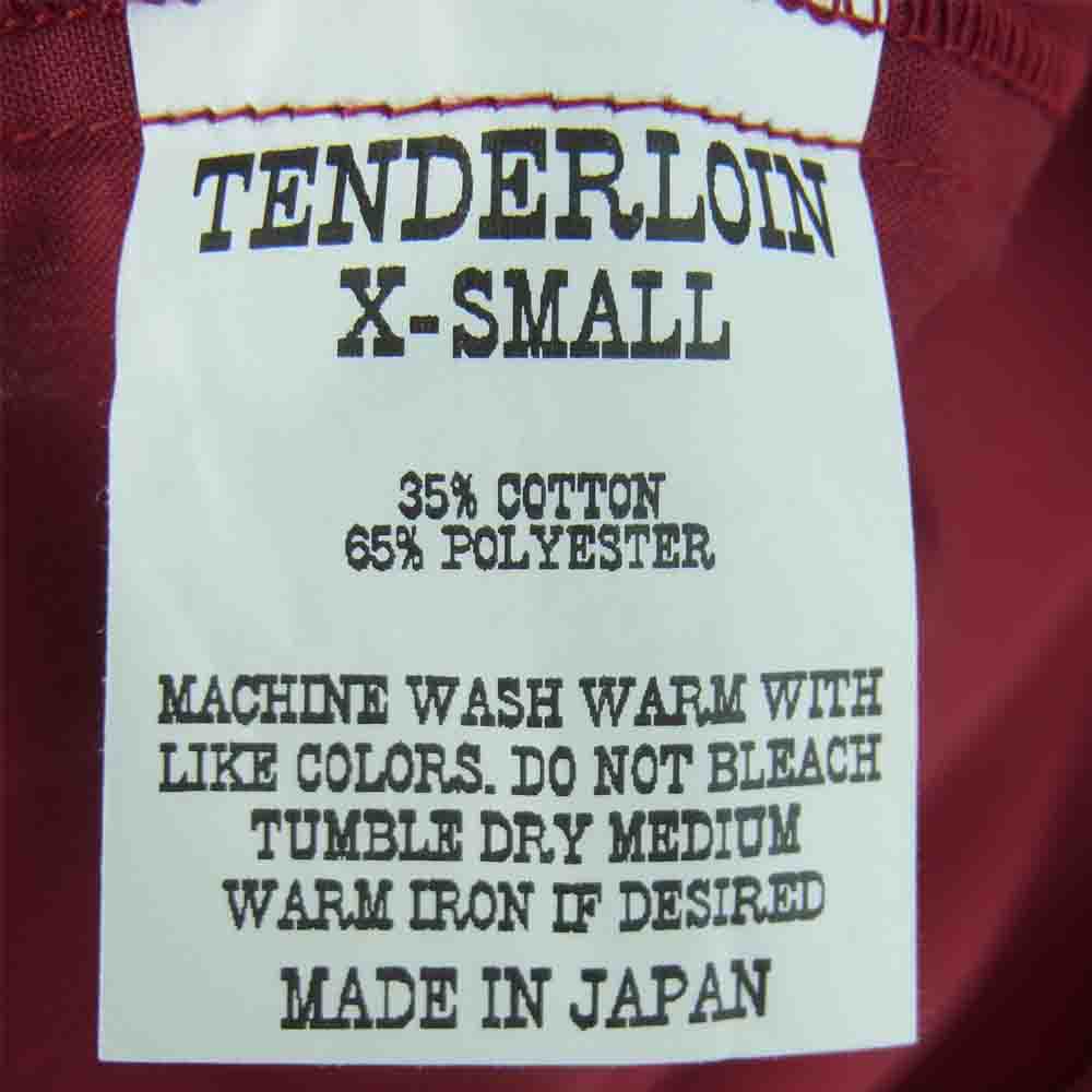 TENDERLOIN テンダーロイン T-BOWLS SHT S/S ボーリング 半袖 シャツ 日本製 レッド系 XS【美品】【中古】
