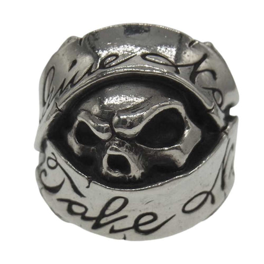 RAT RACE ラットレース Give No Take No Skull Ring ギブ ノーテイク ノー スカル リング シルバー系【中古】