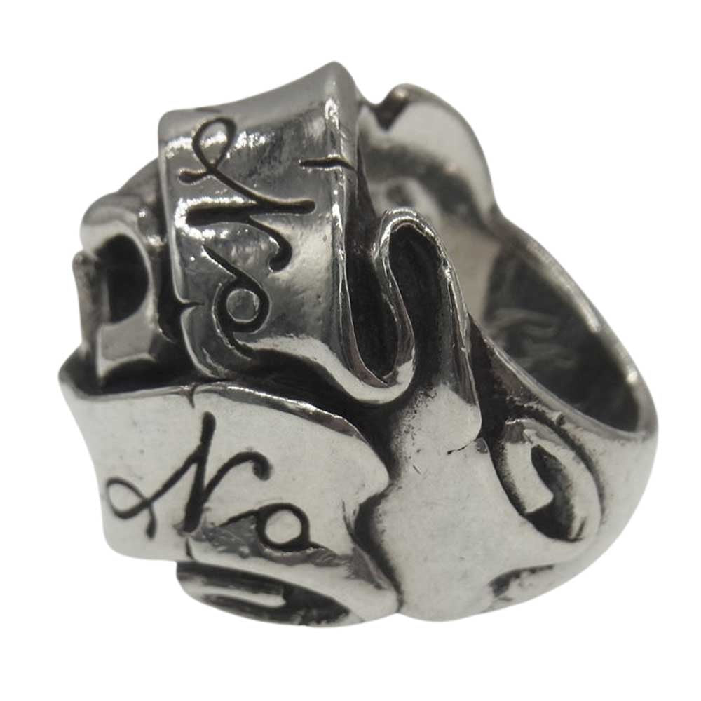 RAT RACE ラットレース Give No Take No Skull Ring ギブ ノーテイク ノー スカル リング シルバー系【中古】