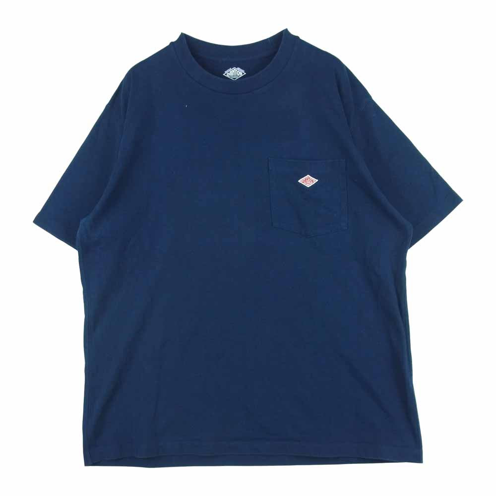 Danton ダントン 20S-HS-001 JD-9156 Pocket Tee ポケット 半袖 Tシャツ コットン 中国製 ネイビー系【中古】