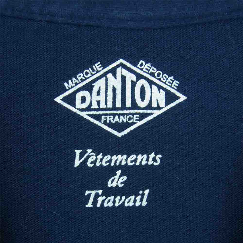 Danton ダントン 20S-HS-001 JD-9156 Pocket Tee ポケット 半袖 Tシャツ コットン 中国製 ネイビー系【中古】