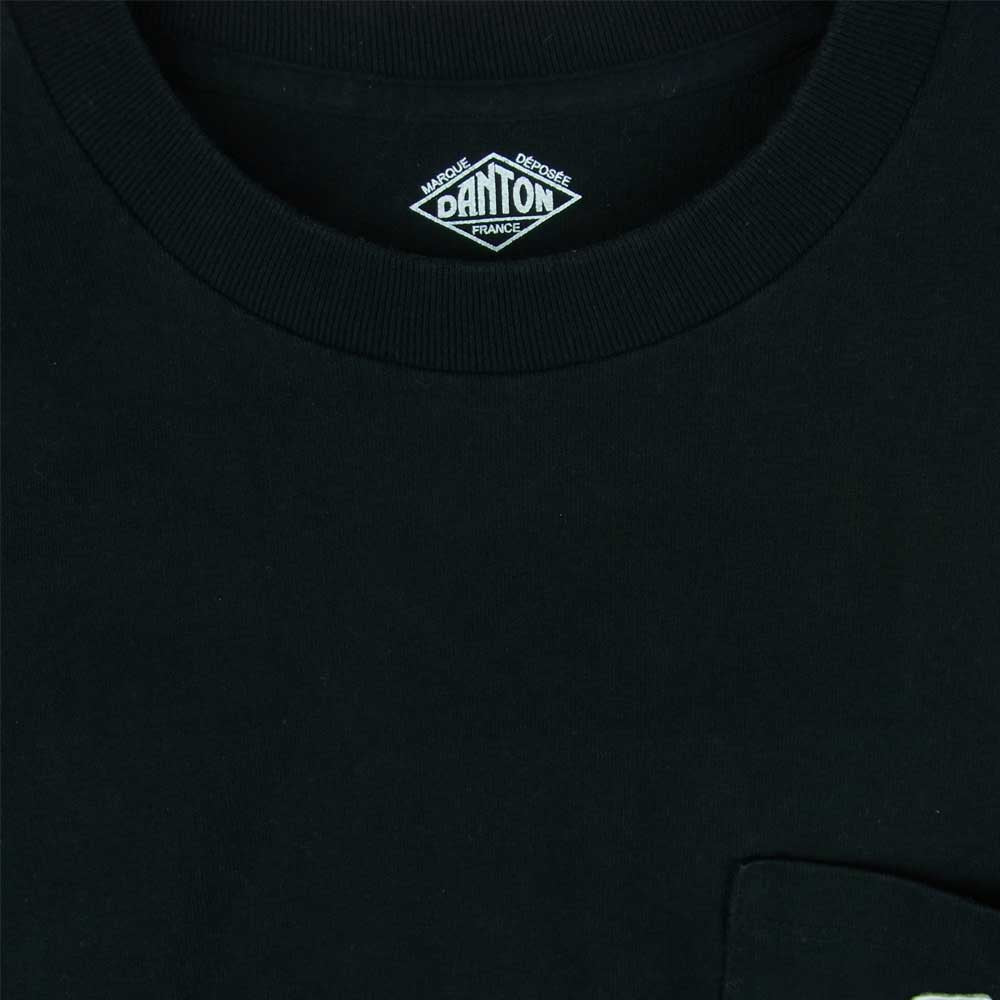 Danton ダントン 20S-HS-001 JD-9156 Pocket Tee ポケット 半袖 Tシャツ コットン 中国製 ブラック系【中古】