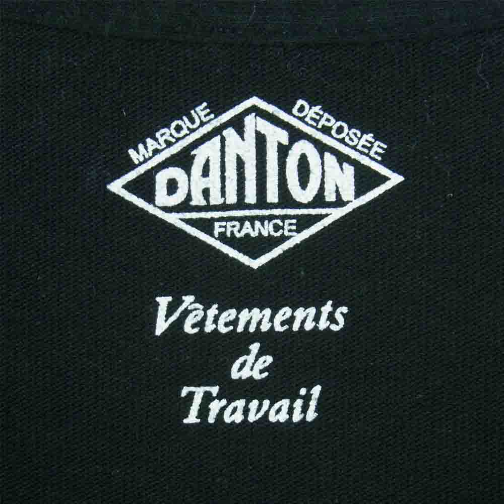 Danton ダントン 20S-HS-001 JD-9156 Pocket Tee ポケット 半袖 Tシャツ コットン 中国製 ブラック系【中古】