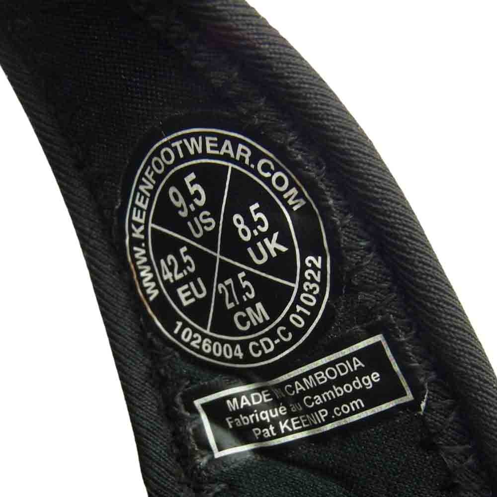 サウスツーウエストエイト 1026004 × KEEN キーン DEER HORN EMB WAIMEA H2 ディアホーン 刺繍 サンダル ブラック系 US9.5【新古品】【未使用】【中古】