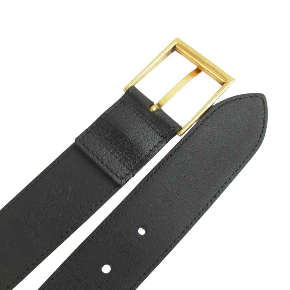 GUCCI グッチ 495125 DJ2KT Bee STAR ビー スター レザー ベルト ブラック系【中古】