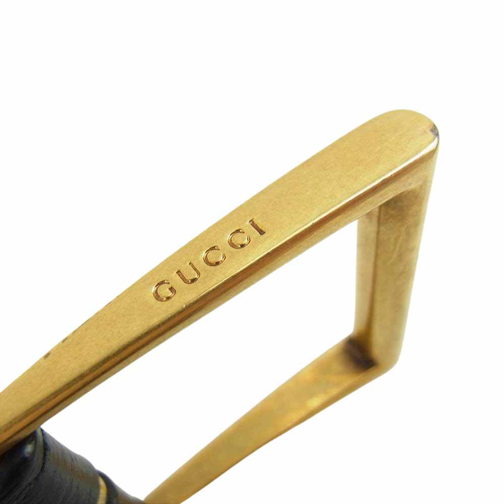 GUCCI グッチ 495125 DJ2KT Bee STAR ビー スター レザー ベルト ブラック系【中古】