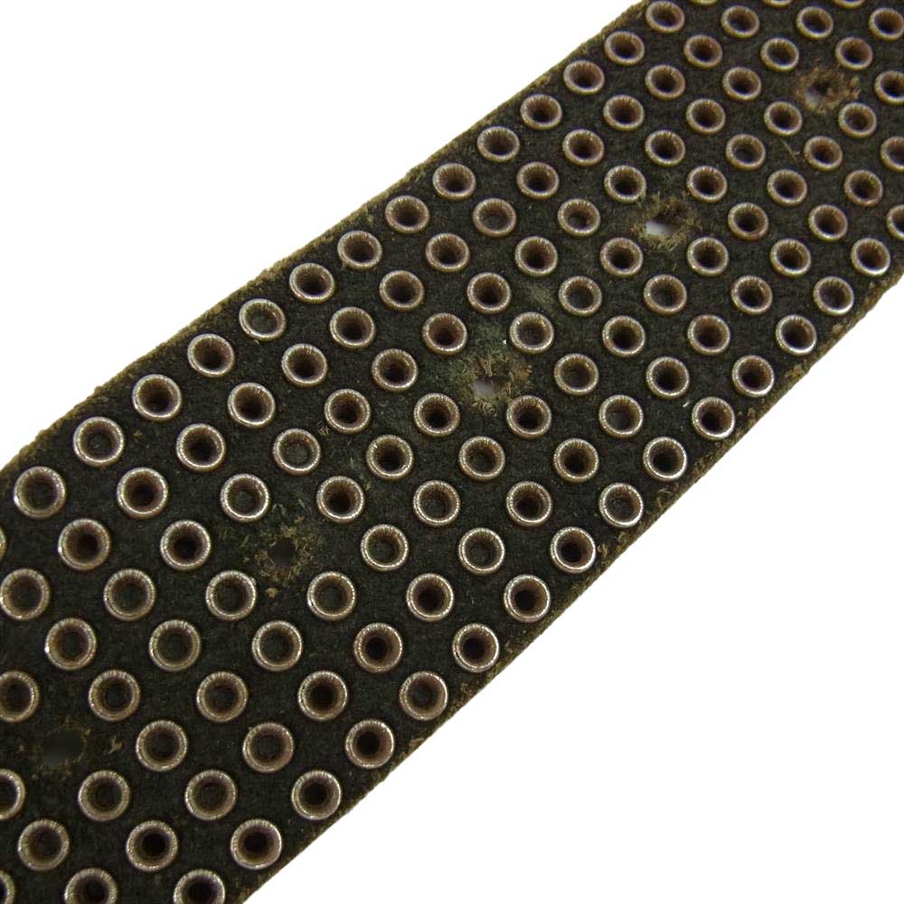 HTC エイチティーシー 10000 Studs フルスタッズ レザー ベルト グリーン系【中古】