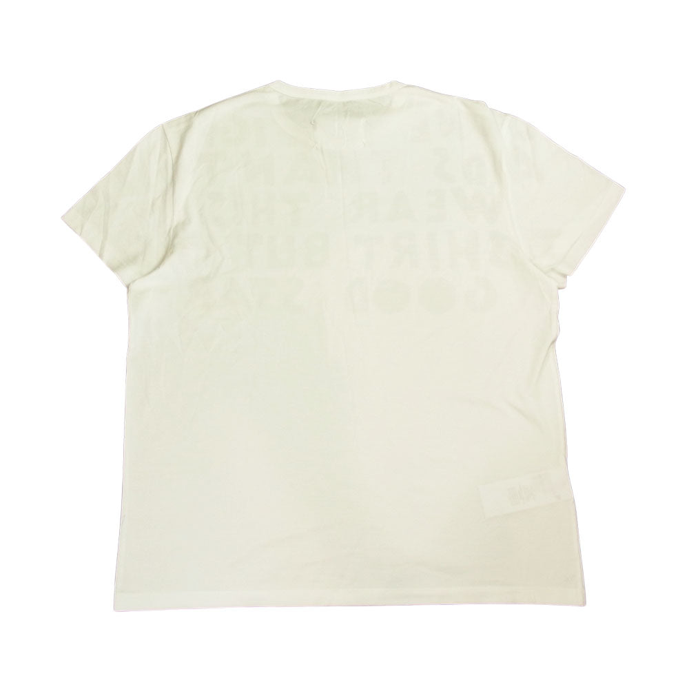MAISON MARGIELA メゾンマルジェラ 20SS S51GC0482 S22816 1ライン ジャパンタグ 20SS S51GC0482 S22816 AIDS エイズT チャリティ クルーネック 半袖 Tシャツ カットソー ホワイト系 S【中古】
