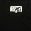 MAISON MARGIELA メゾンマルジェラ MM6 21SS S62GD0086 ロゴ プリント クロップド 半袖 Tシャツ ブラック ブラック系 S【美品】【中古】