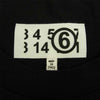 MAISON MARGIELA メゾンマルジェラ MM6 21SS S62GD0086 ロゴ プリント クロップド 半袖 Tシャツ ブラック ブラック系 S【美品】【中古】