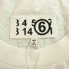 MAISON MARGIELA メゾンマルジェラ 21SS S62GD0086 MM6 21SS S62GD0086 ロゴ プリント クロップド 半袖 Tシャツ ホワイト ホワイト系 S【極上美品】【中古】
