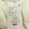 MAISON MARGIELA メゾンマルジェラ 21SS S62GD0086 MM6 21SS S62GD0086 ロゴ プリント クロップド 半袖 Tシャツ ホワイト ホワイト系 S【極上美品】【中古】