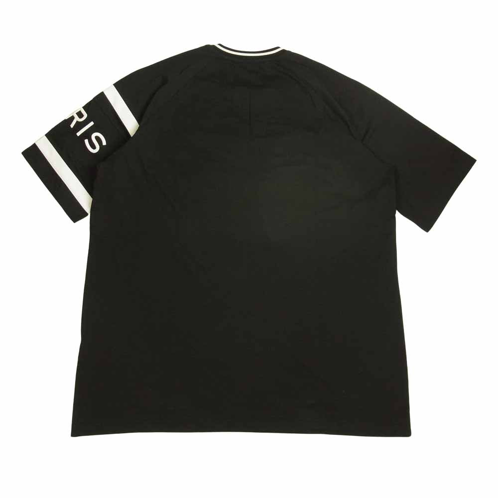 GIVENCHY ジバンシィ BM70KU3002 ジャパンタグ 4G CONTRAST LOGO TEE コントラスト ライン ロゴ Tシャツ ブラック系 S【美品】【中古】