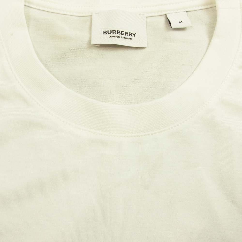 BURBERRY バーバリー LONDON ENGLAND ジャパンタグ 8034560 Logo Crest T-Shirt ロゴ クレスト クルーネック 半袖 Tシャツ ホワイト系 M【極上美品】【中古】